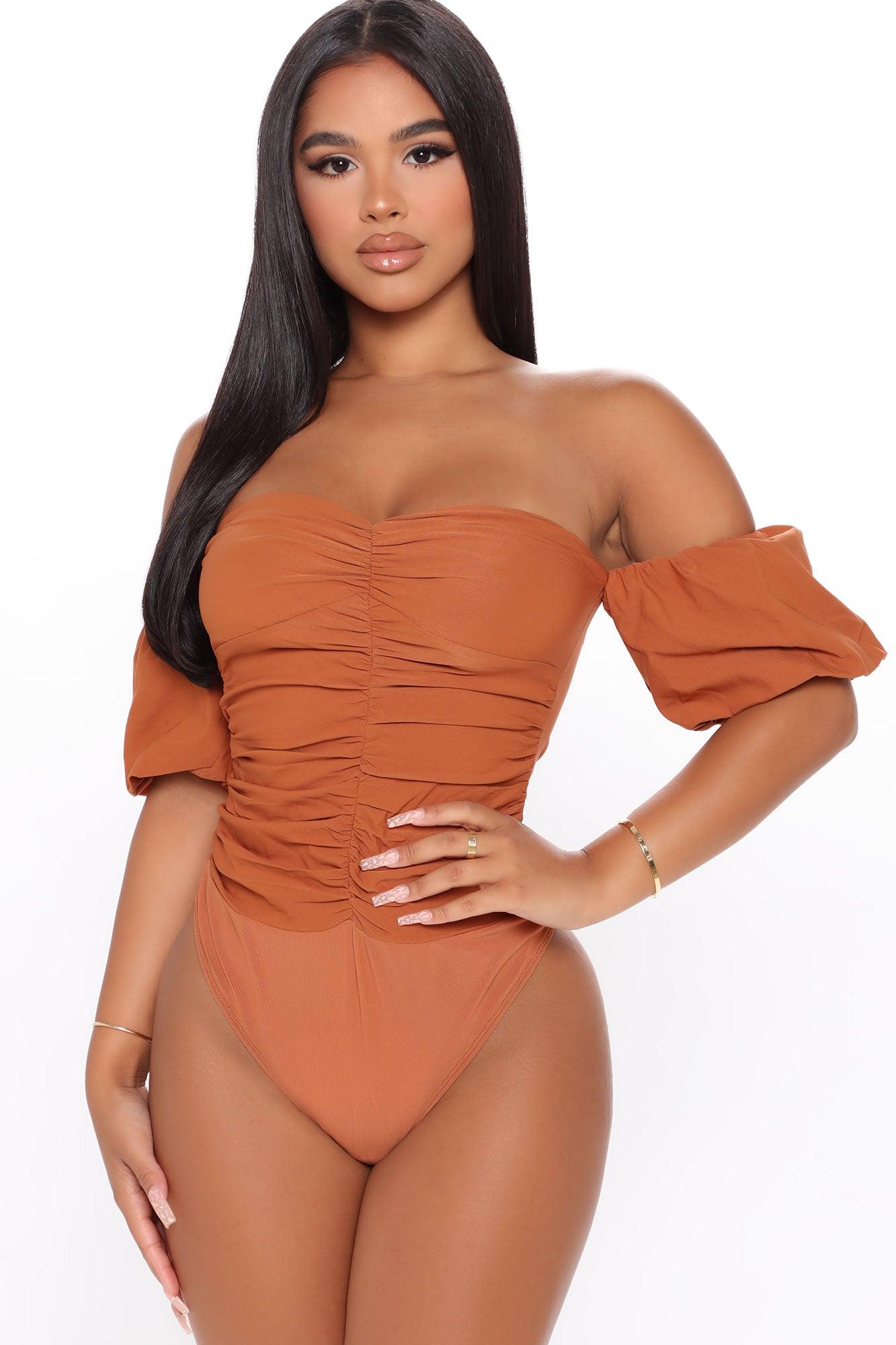 With Desire Bodysuit - Rust Product Image
