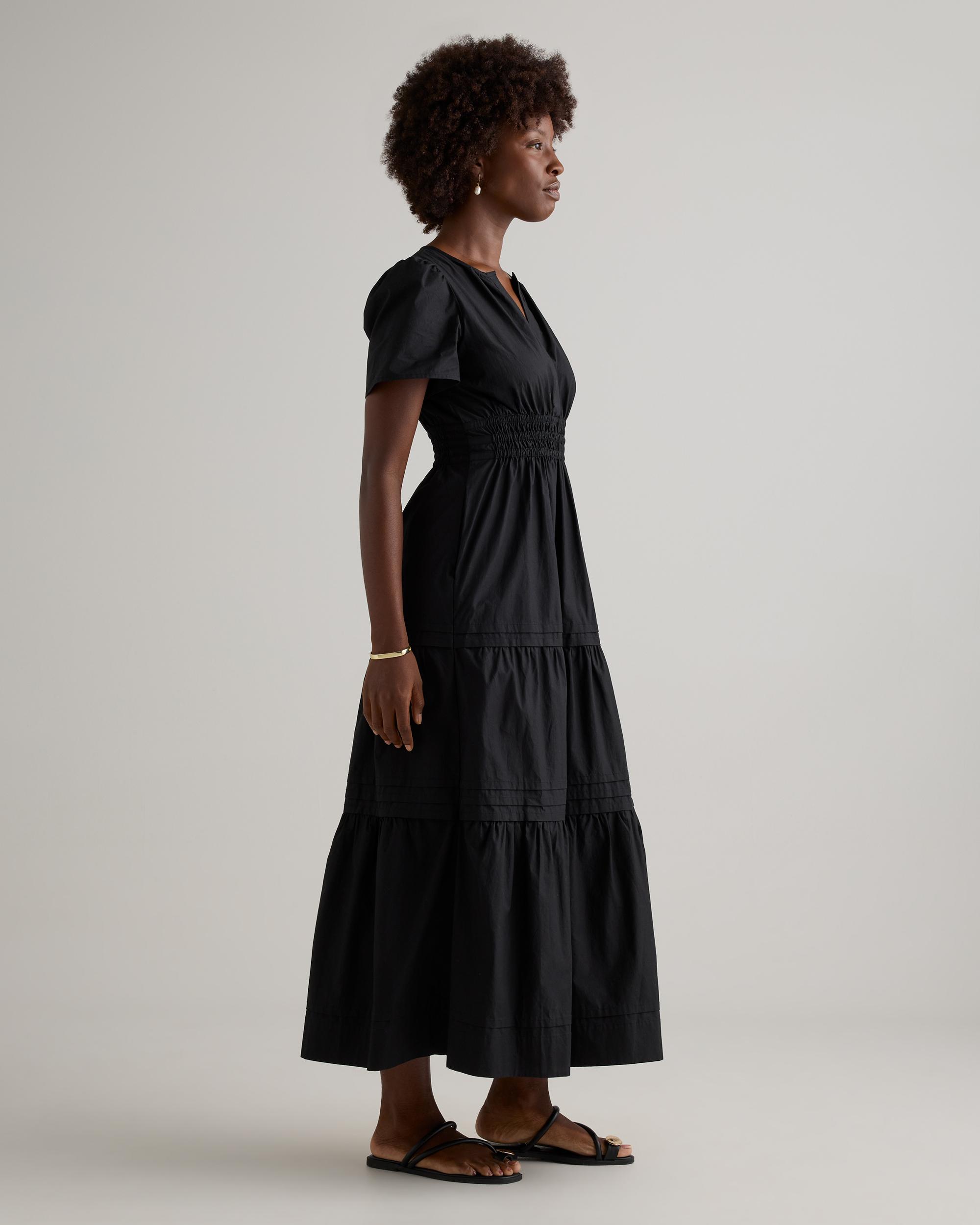 Quince | Women's Poplin Tiered Maxi Dress Size XS, Cotton Product Image