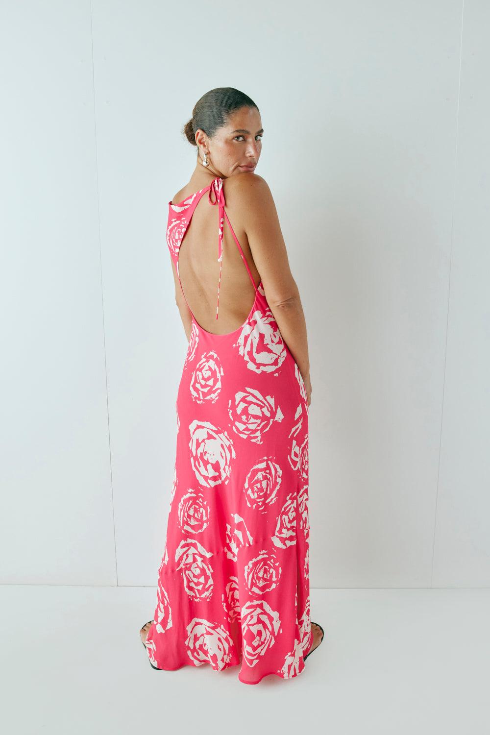 Anais Maxi Dress Rosa Product Image