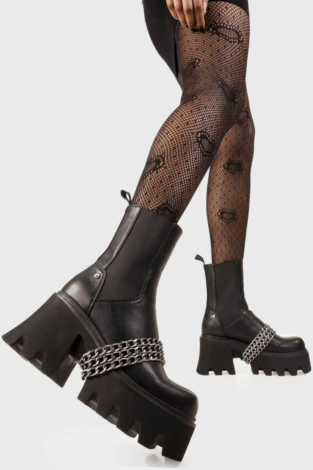 Evening Stroll Chunky Platform Ankle Boots Product Image