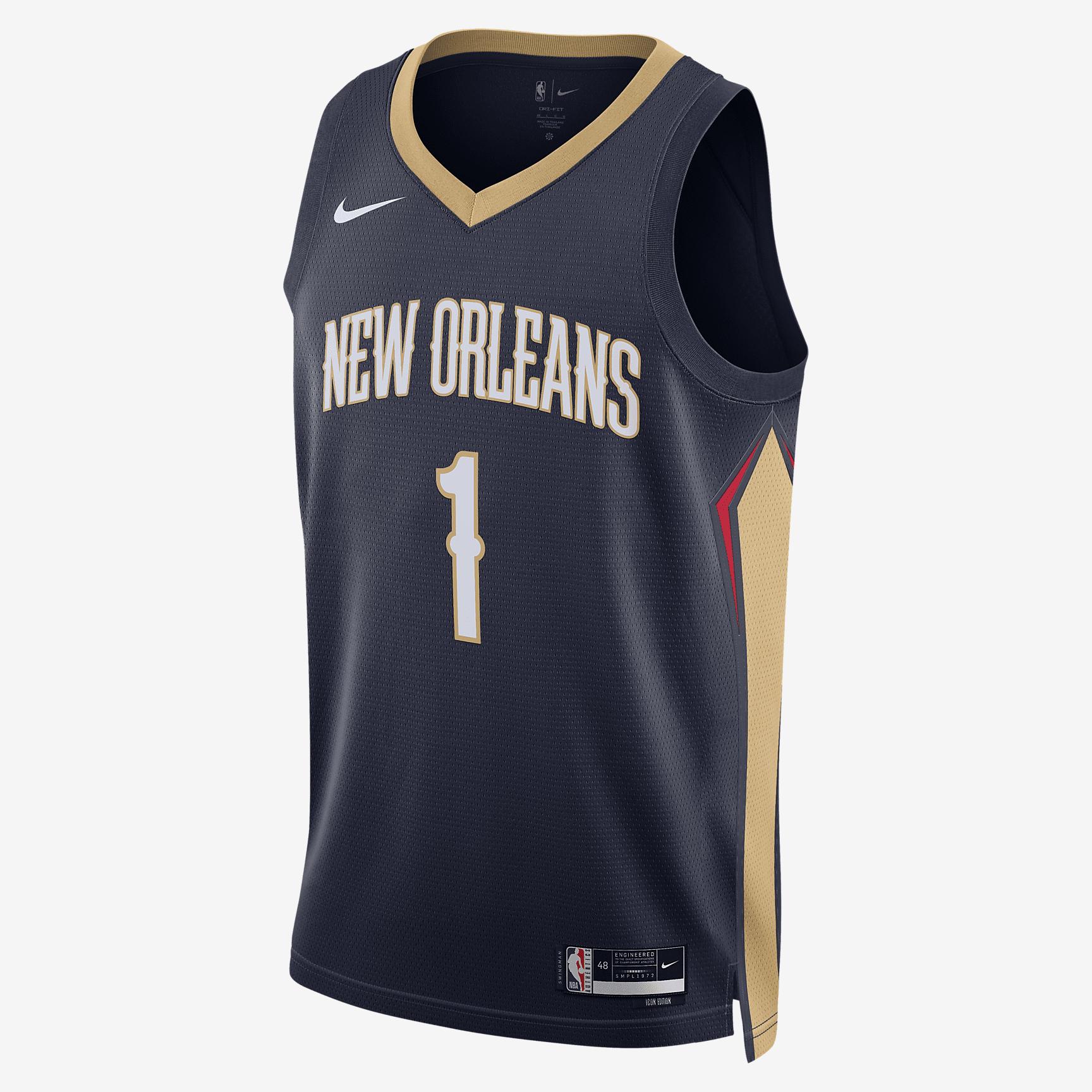 New Orleans Pelicans Icon Edition 2022/23 Men's Nike Dri-FIT NBA Swingman Jersey Product Image