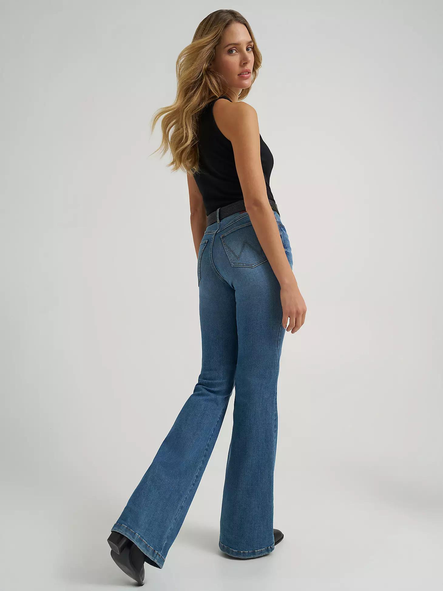 Women's Wrangler BESPOKE High Rise Flare Jean in Lara Product Image