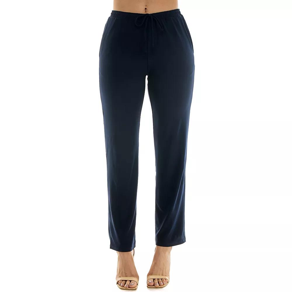 Women's Nina Leonard Classic Drawstring Pant,  Product Image