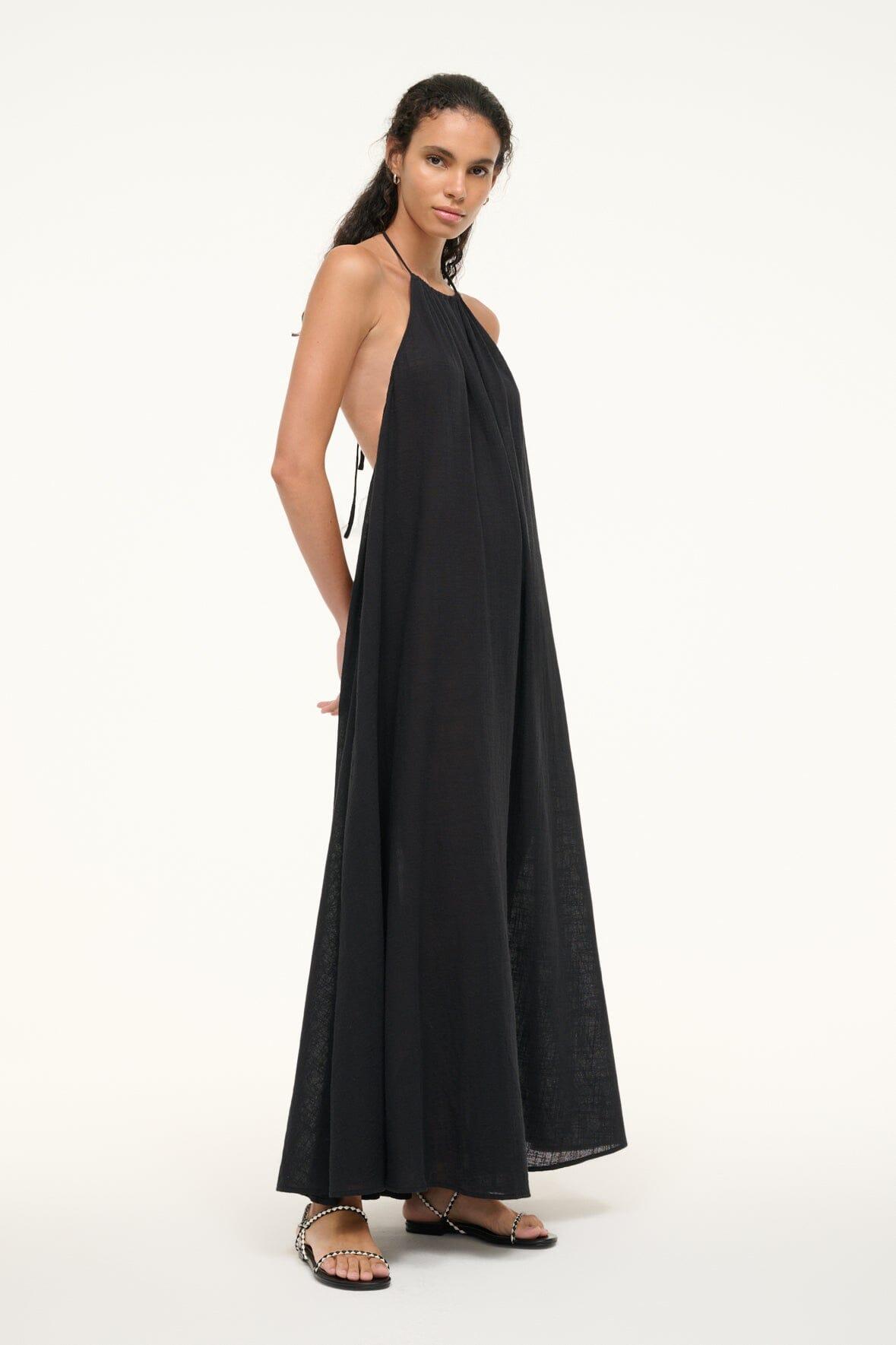 NIGHTSHADE MAXI COVERUP DRESS | BLACK Product Image
