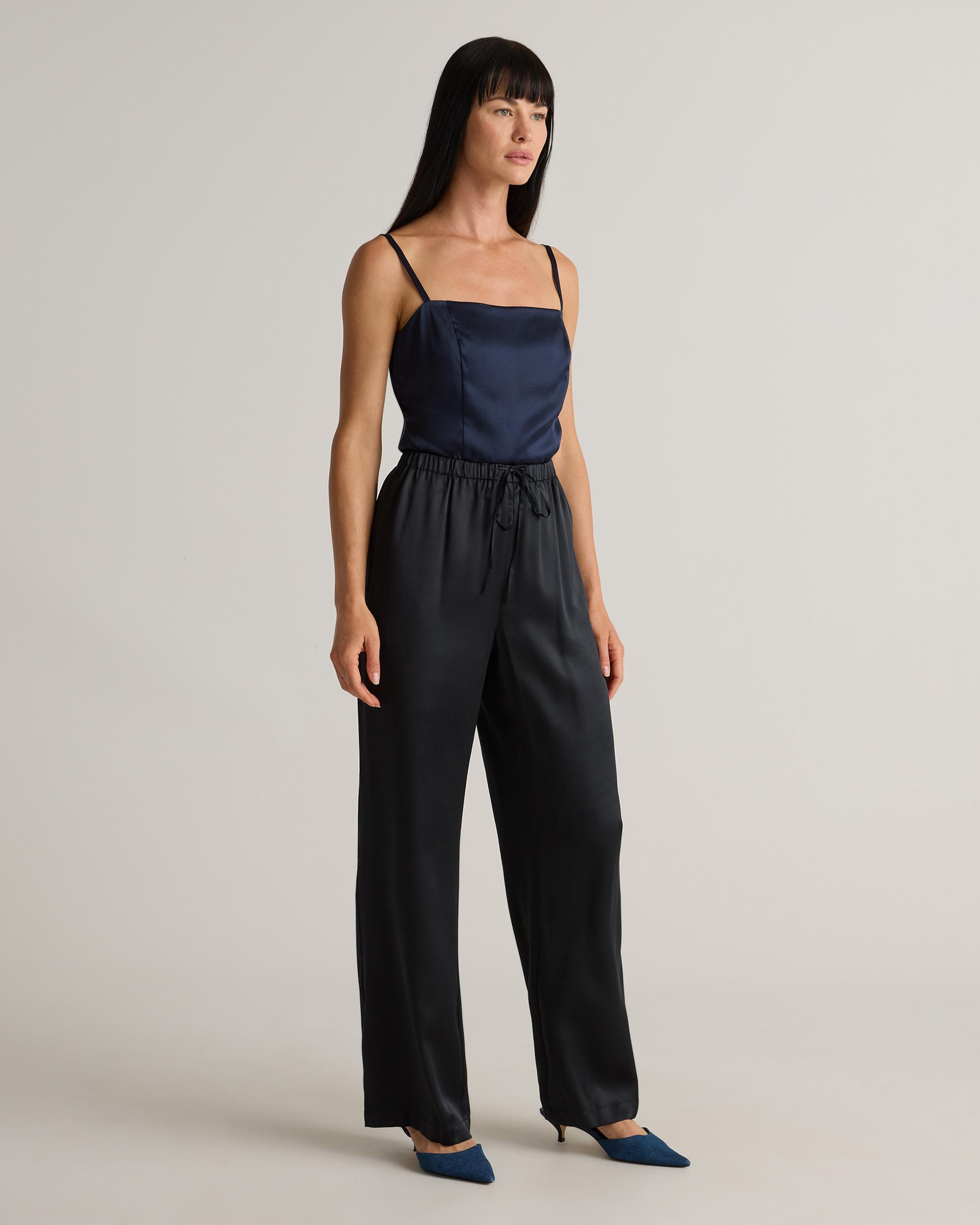 Quince | Women's Drawstring Wide Leg Pants Silk Product Image