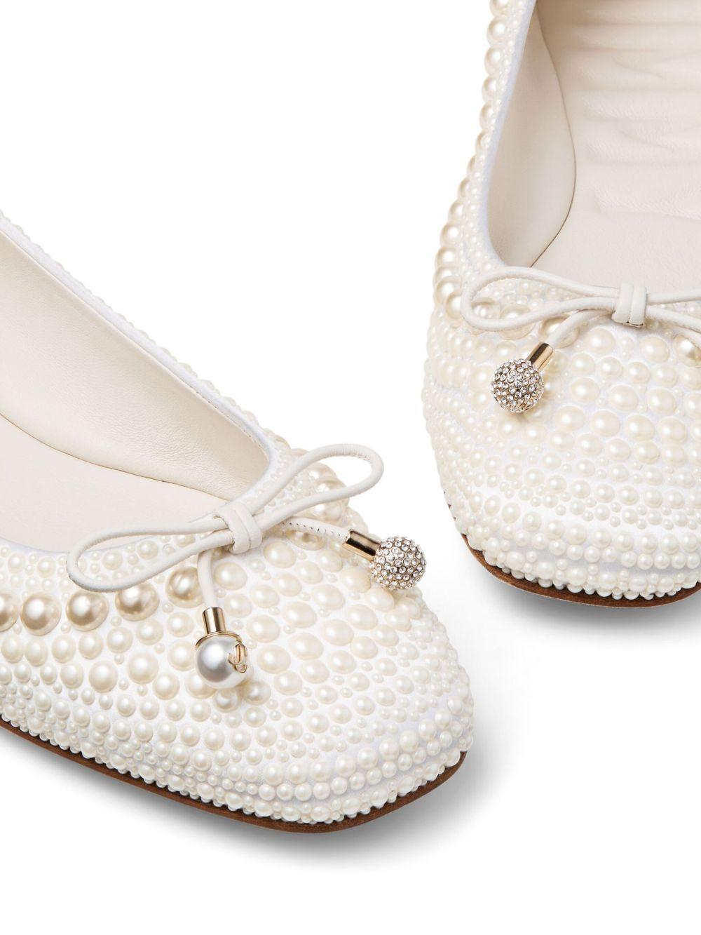 Elme pearl-embellished ballerina shoes Product Image