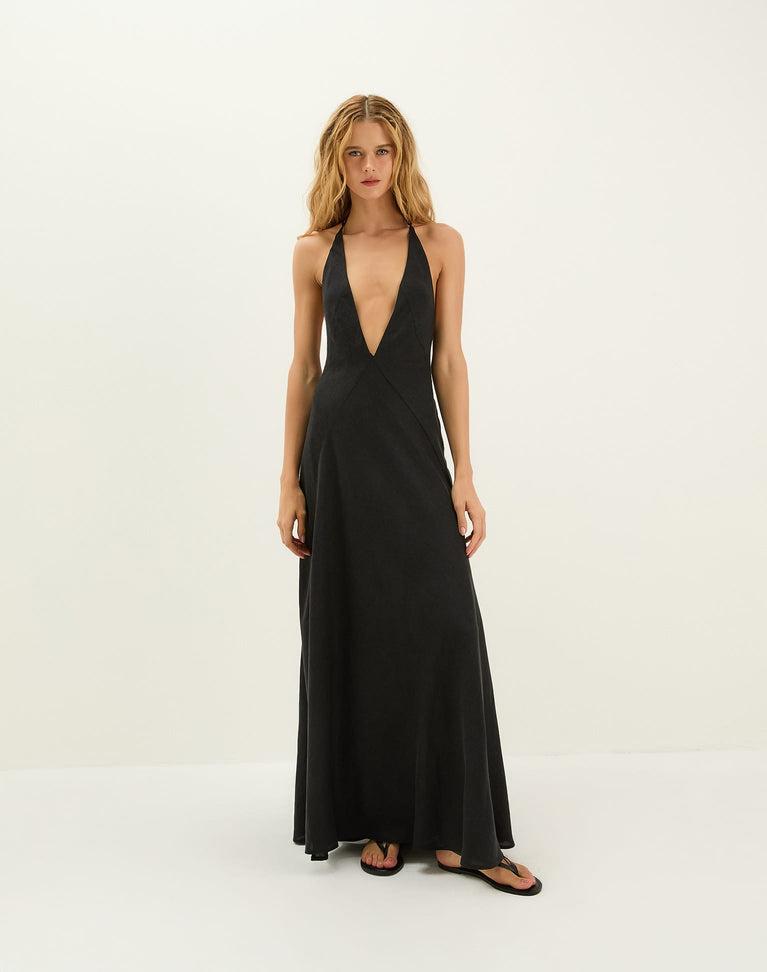 Marbella Long Dress - Black Product Image
