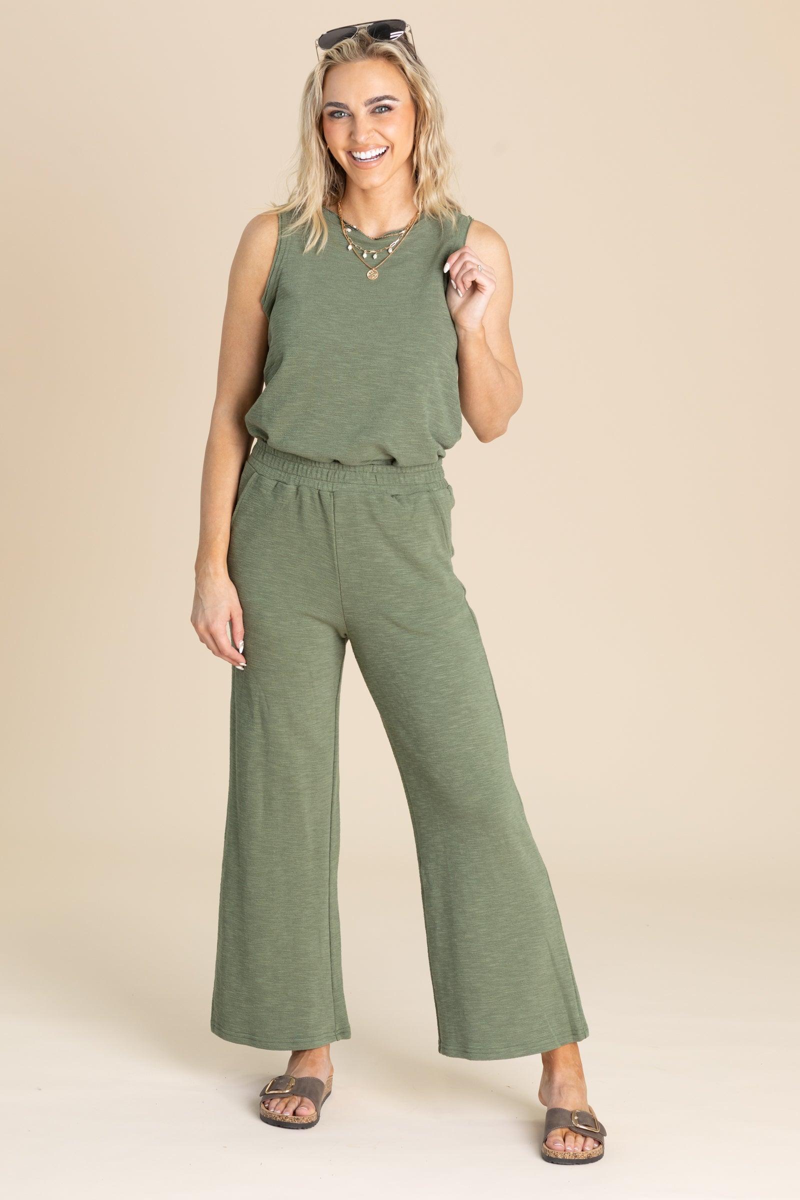 Cotton Slub Tank And Pants Set Product Image