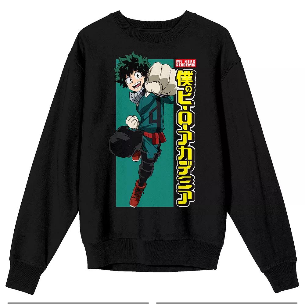 Men's My Hero Academia Deku Logo Sweatshirt,  Product Image