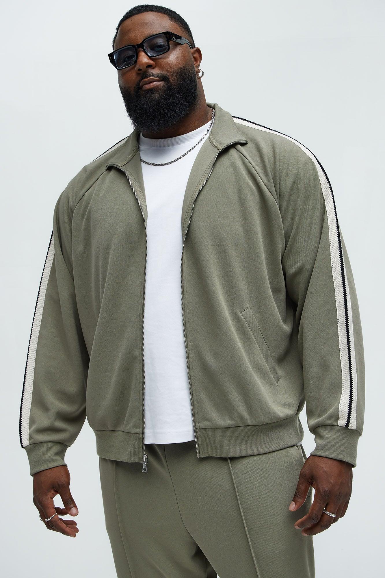 Dennis Track Jacket - Olive Product Image