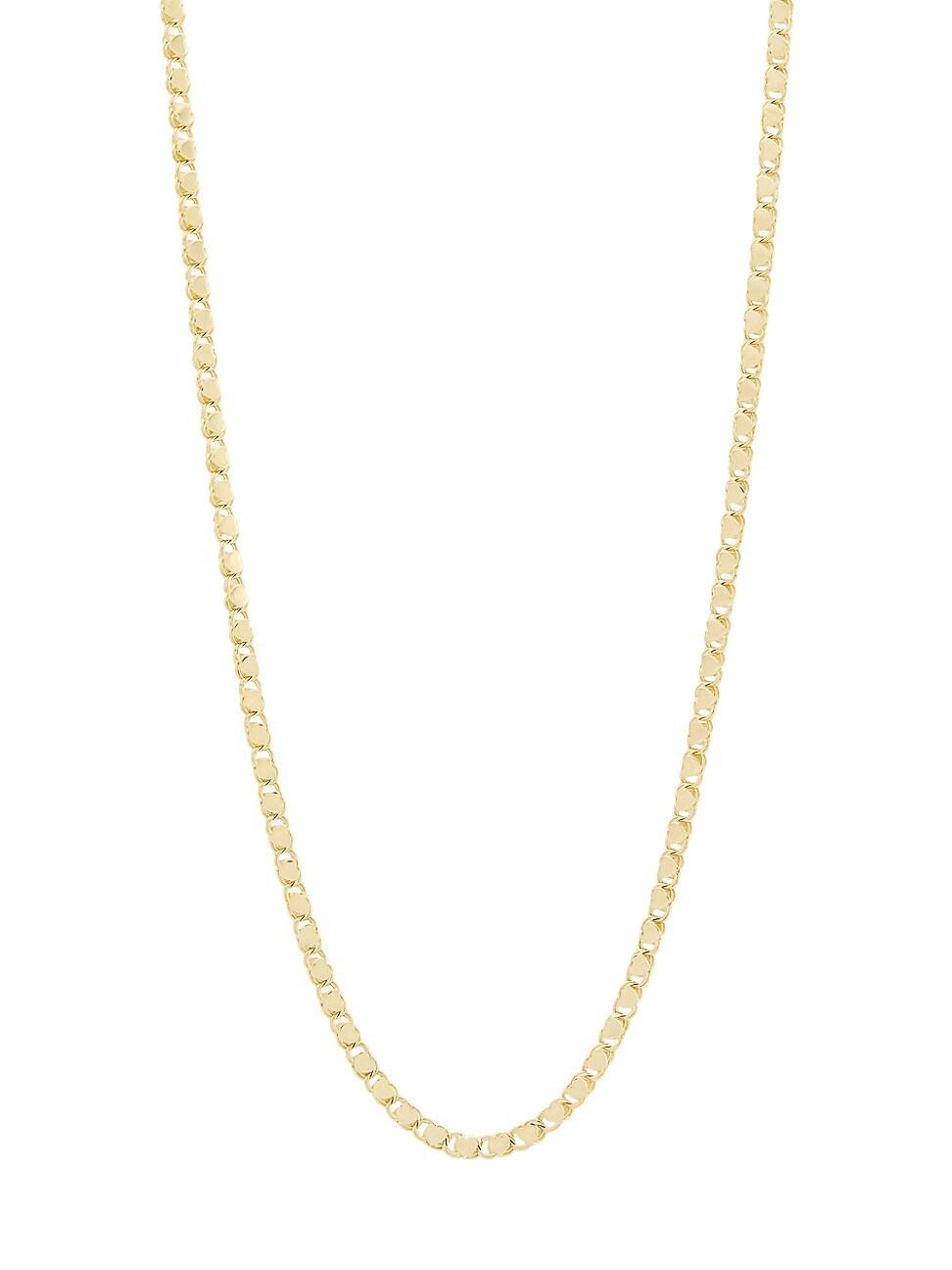 Womens 14K Yellow Gold Heart Chain Necklace Product Image