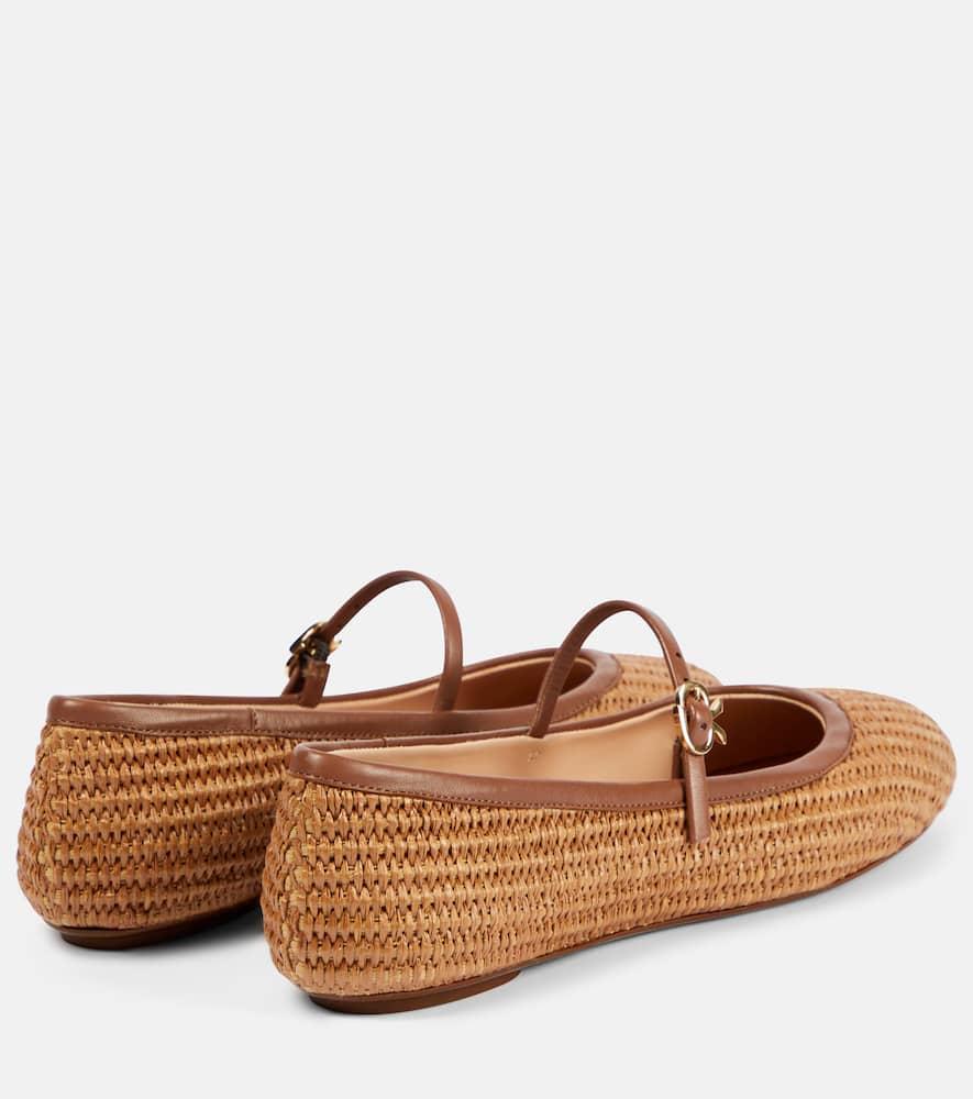 Carla raffia ballet pumps Product Image