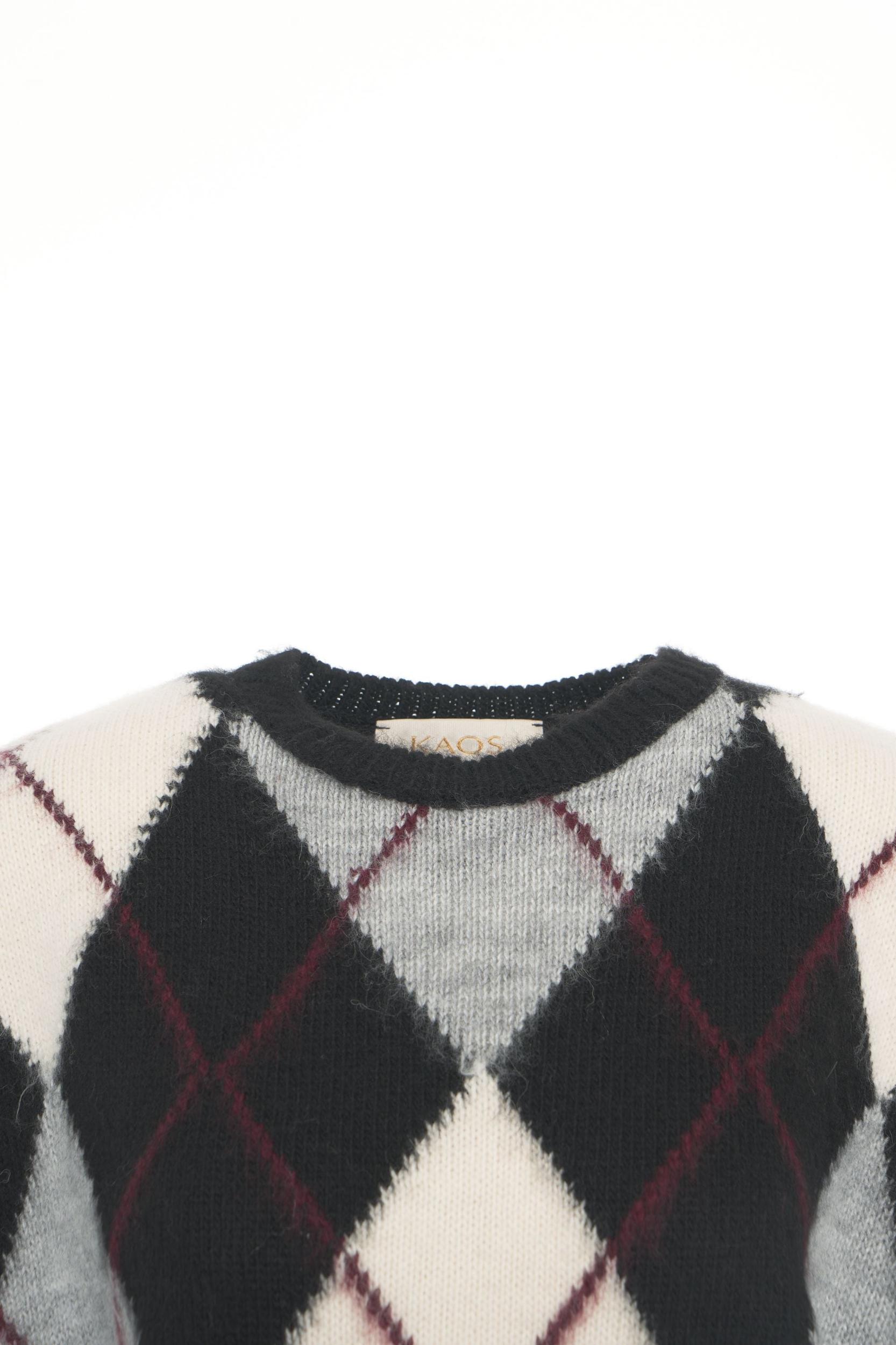 Vest with argyle pattern Product Image