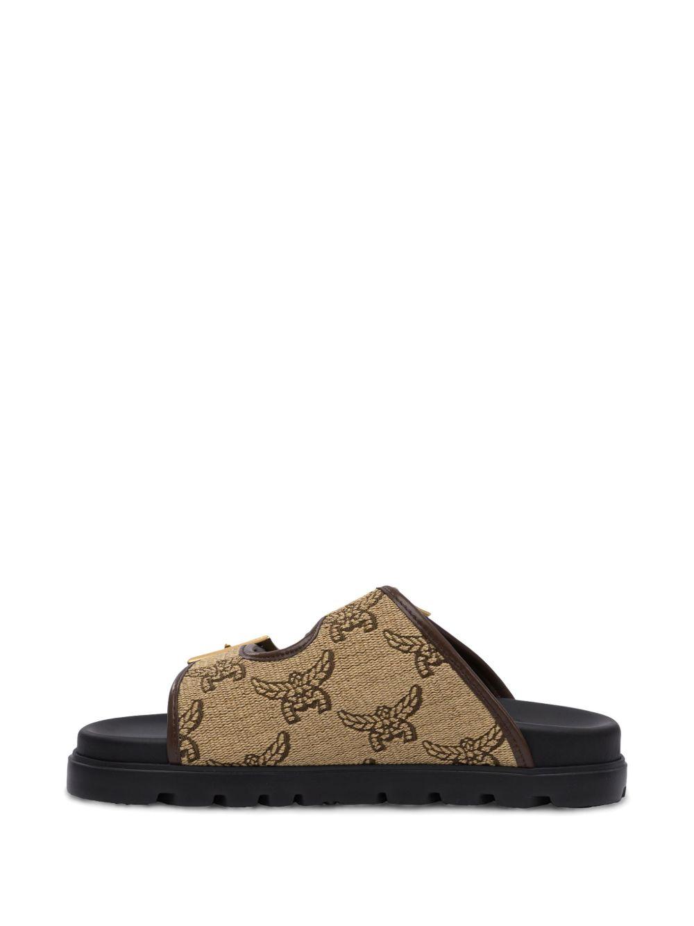monogram-pattern slides Product Image