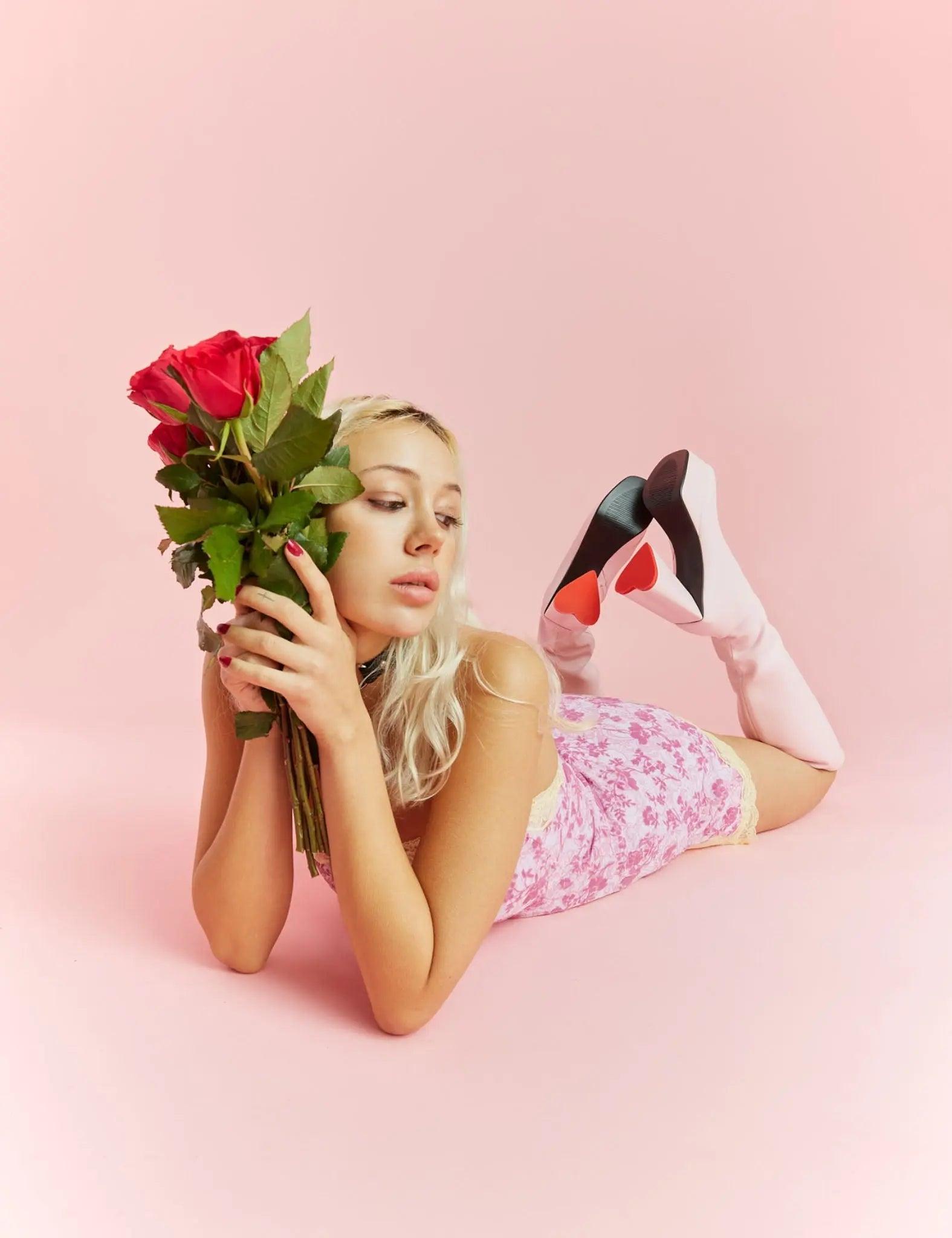 Sweet Talker Platform Knee High Boots Product Image