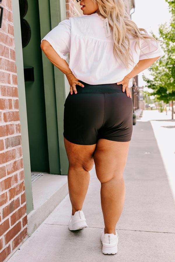 Strive For Greatness High Waist Shorts In Black Product Image