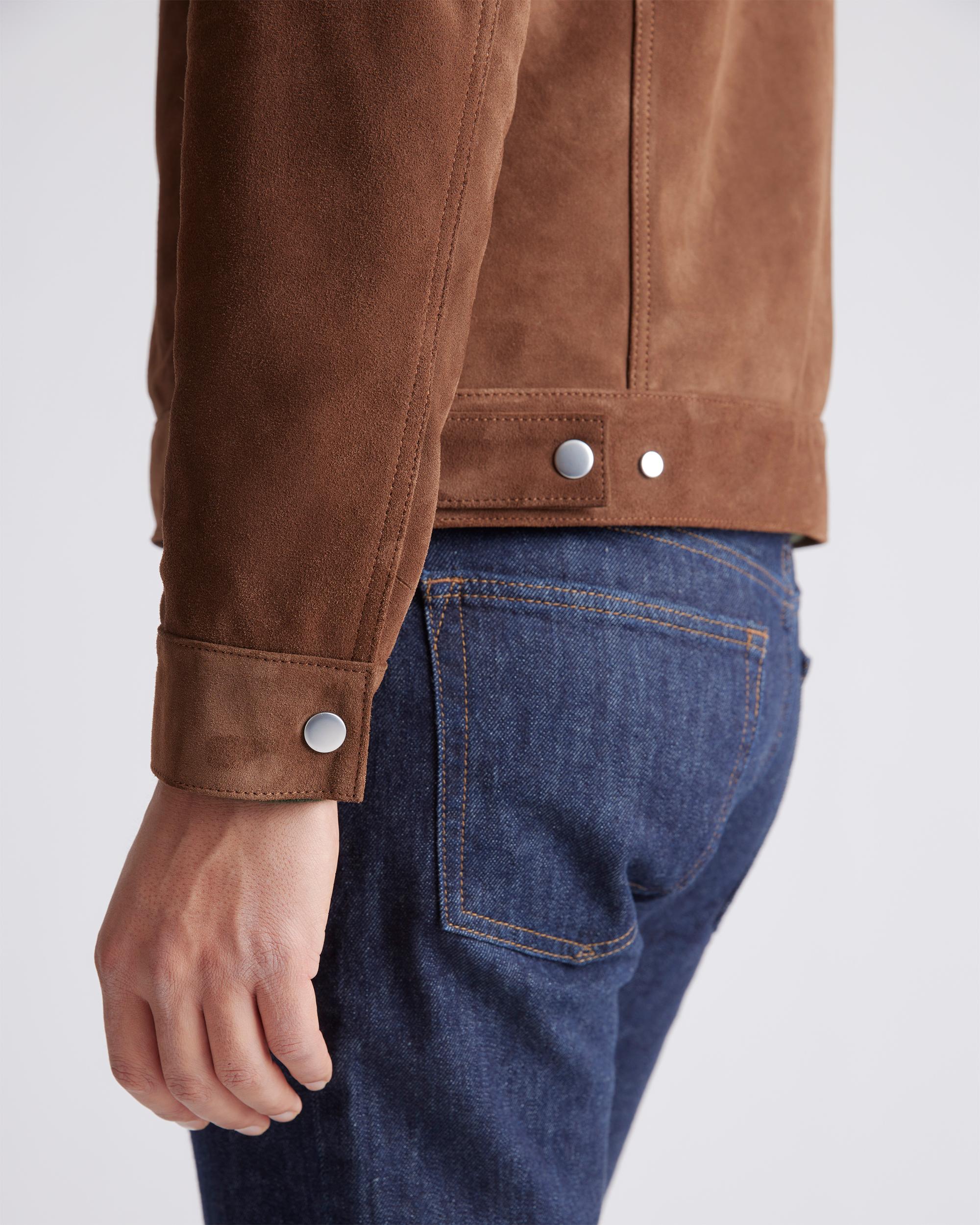 Quince | Men's Italian Suede Trucker Jacket Suede Leather Product Image