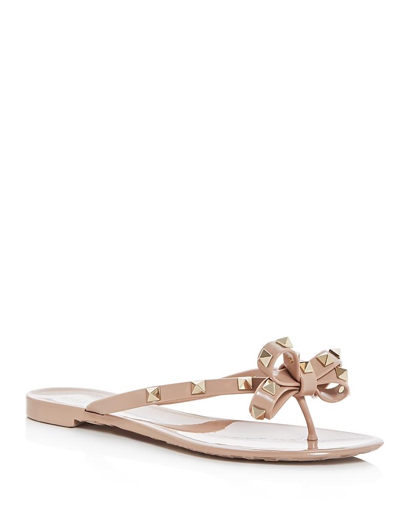 Valentino Garavani Womens Summer Rockstud Pvc Thong Sandals Product Image