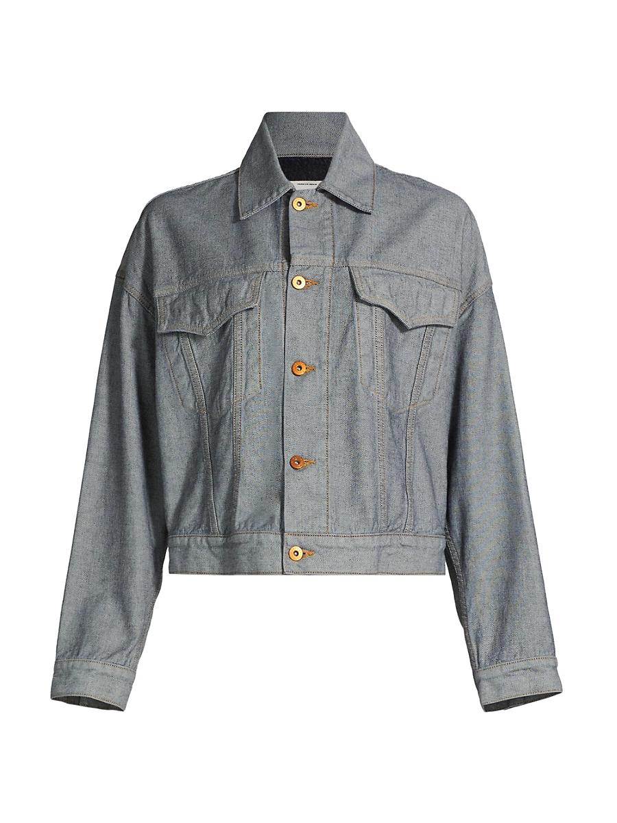 Womens Detroit Denim Trucker Jacket Product Image