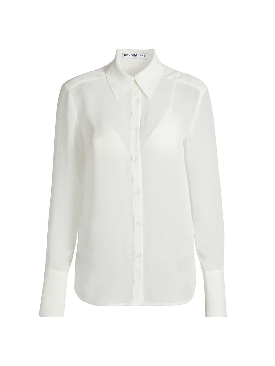 Womens Val Button-Front Blouse Product Image