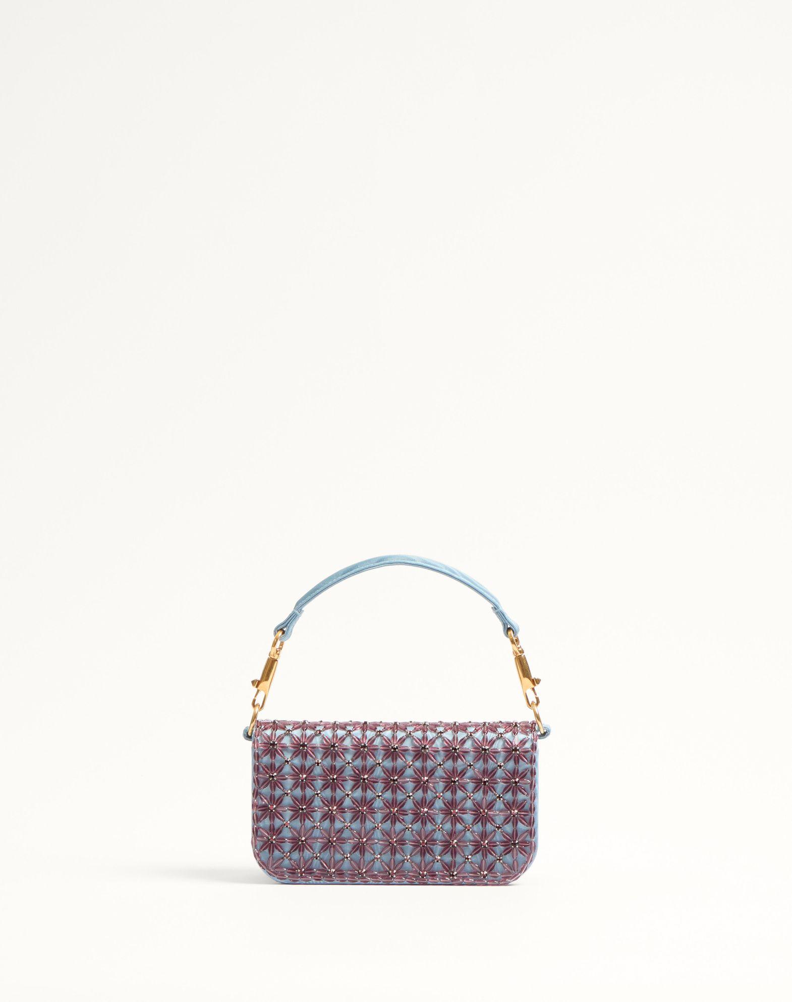 Valentino Garavani Locò Small Shoulder Bag Embroidered With Jewel Logo Product Image