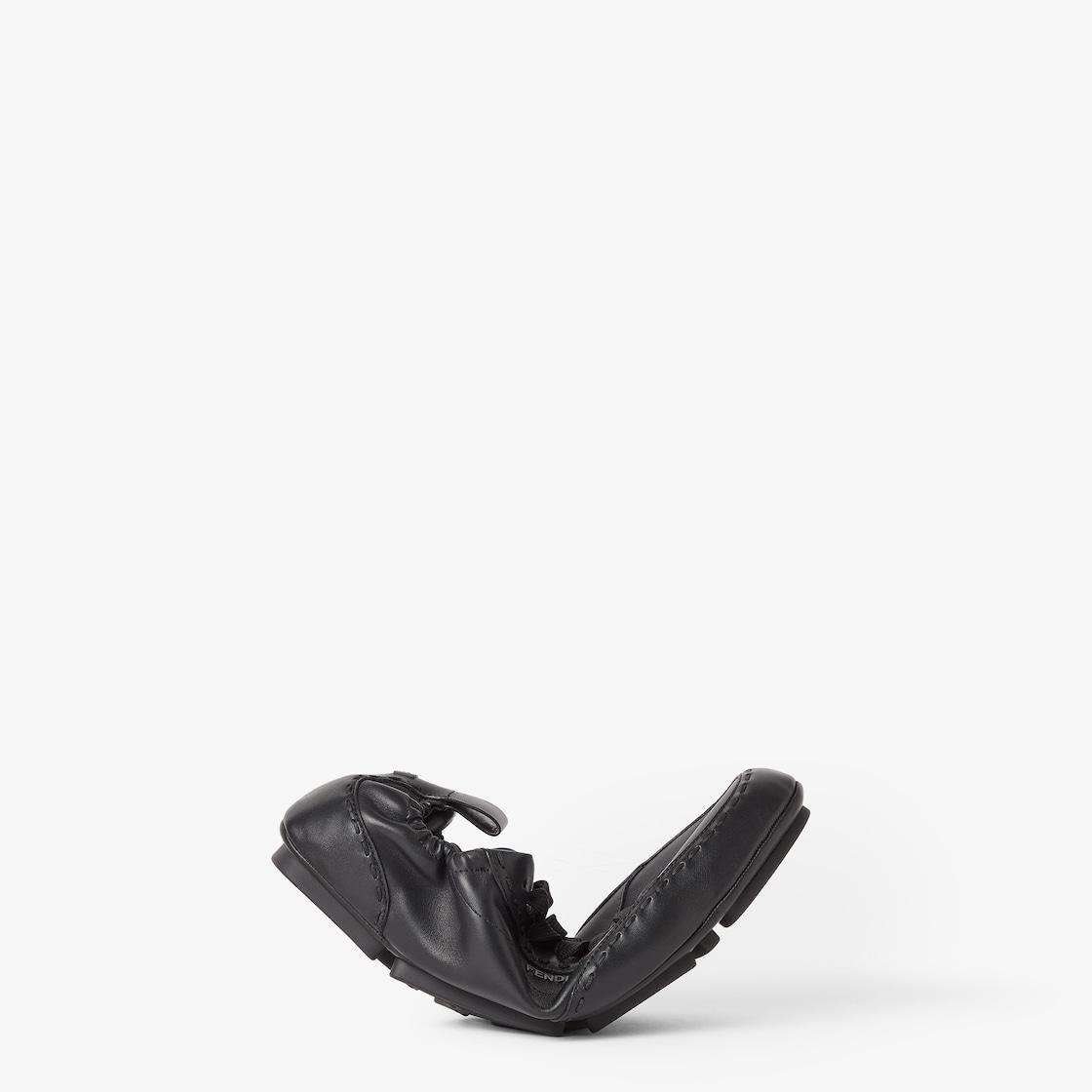 Fendi Fit sneakers Black leather low-tops Product Image