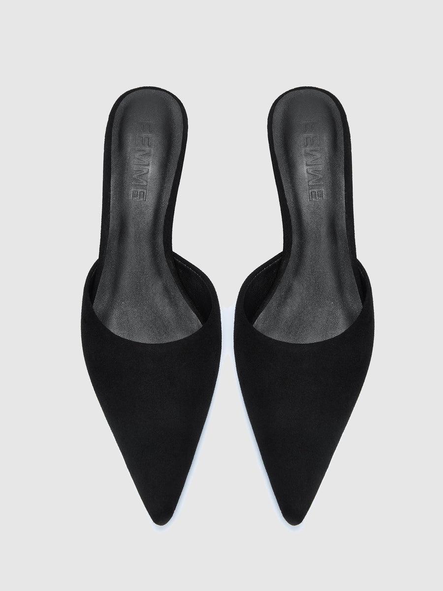 St. Honore Slipper - Suede Noir Product Image