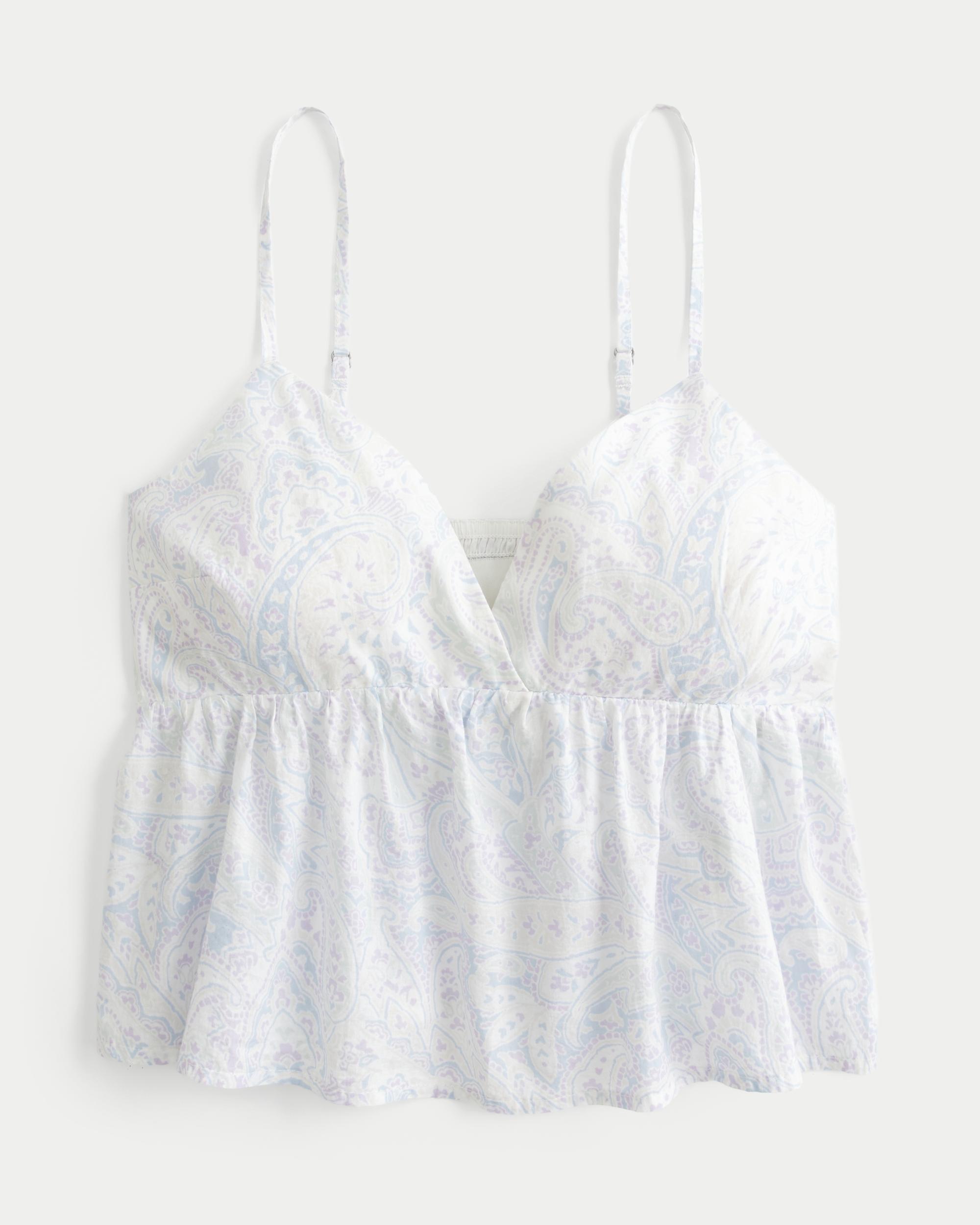 Easy Paisley Pattern Babydoll Top Product Image