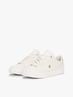 Monogram Leather Court Sneaker Product Image