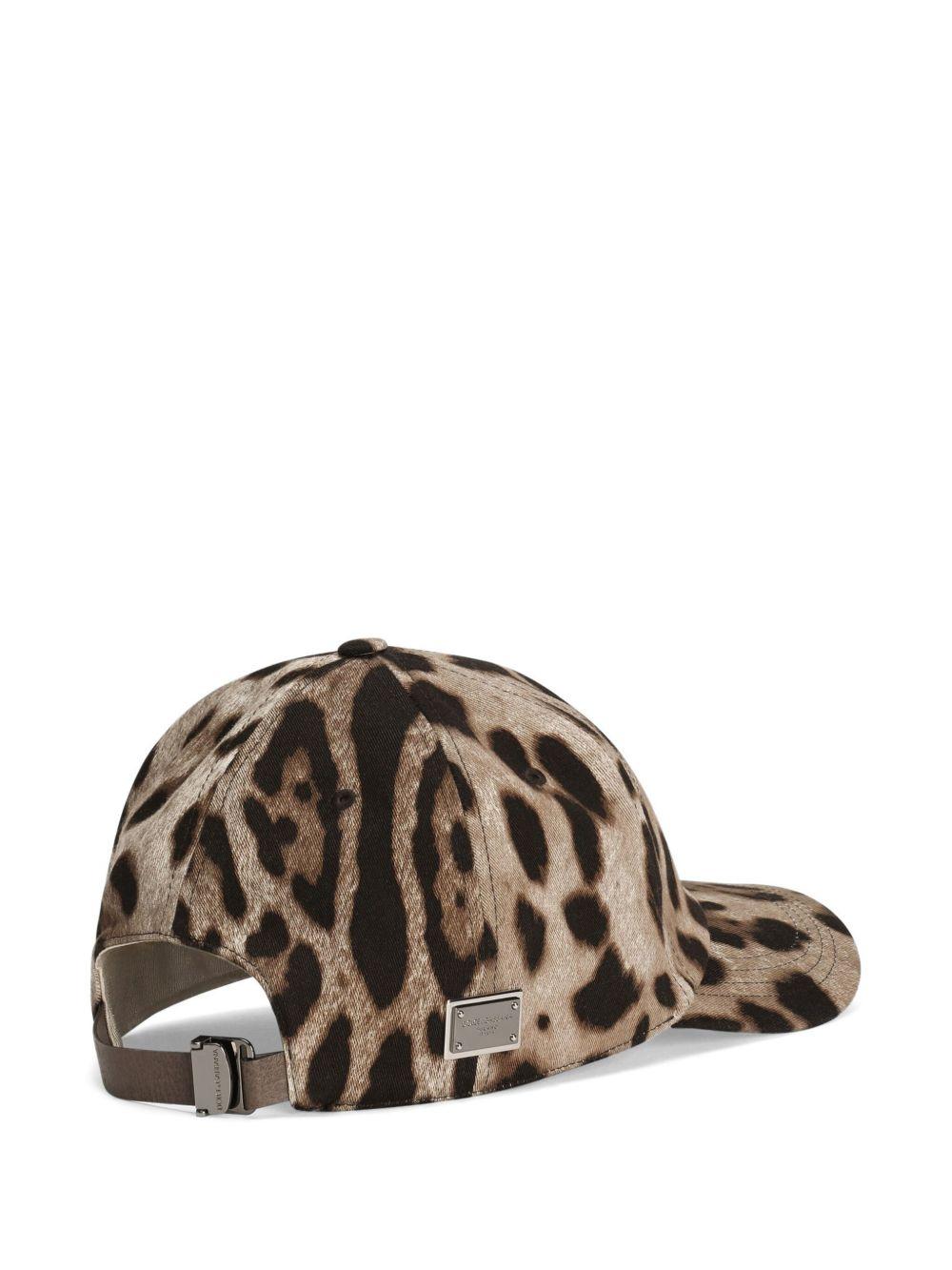 leopard-print baseball cap Product Image