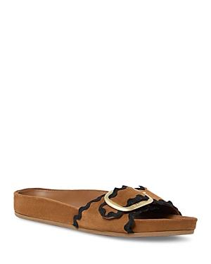 Loeffler Randall Womens Buckled Trim Slide Sandals Product Image