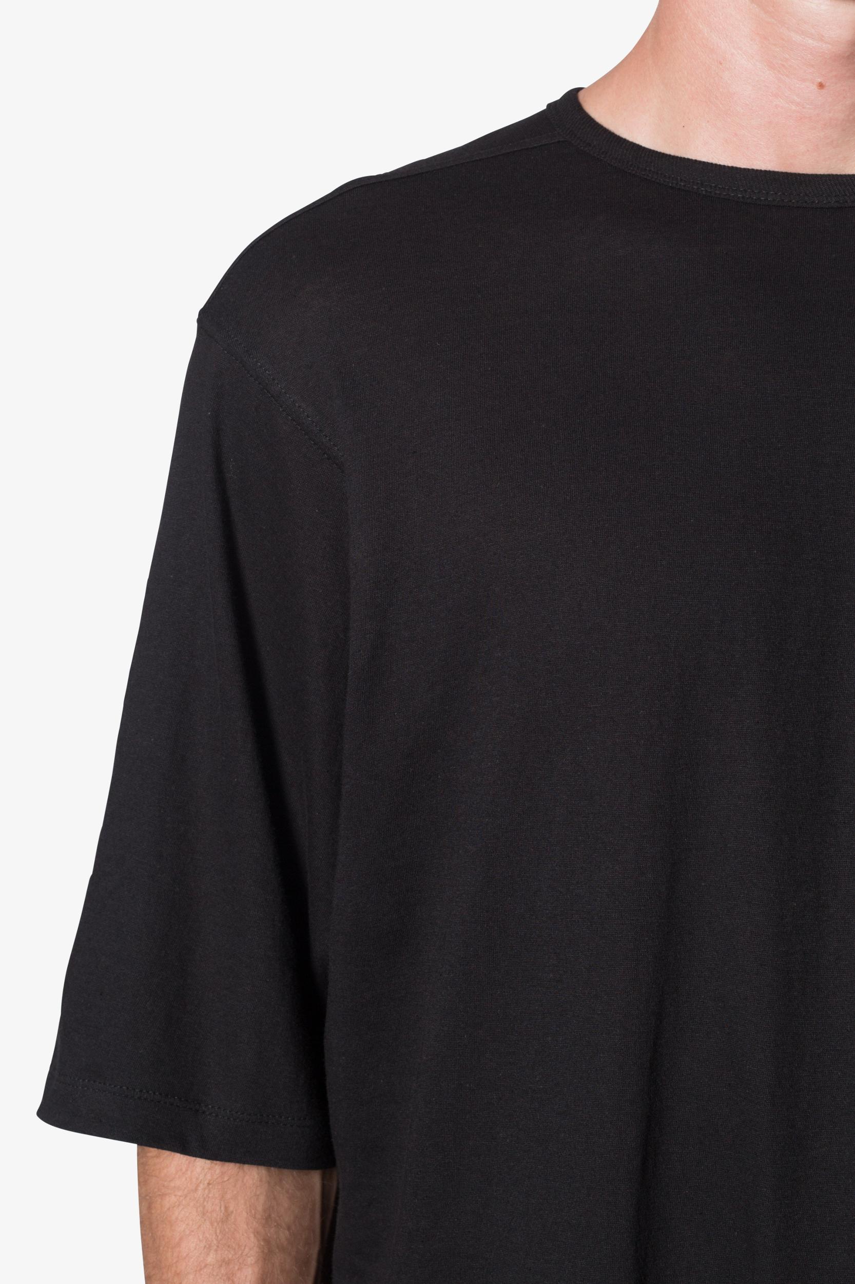 Sheer Gauze Tee - Black Product Image