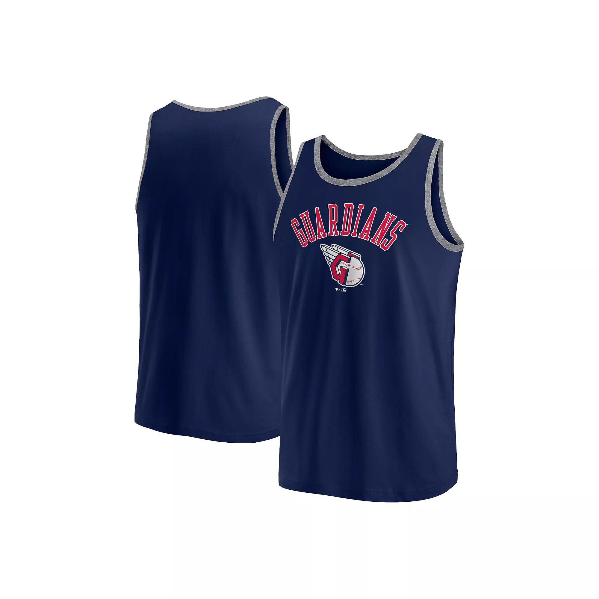 Men's Fanatics Navy Cleveland Guardians Bet Tank Top,  Product Image