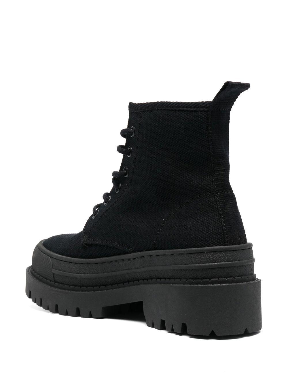 Foxing lace-up ankle boots Product Image