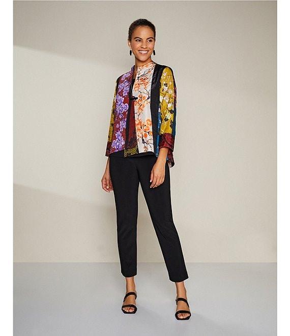 IC Collection Stretch Knit Slim Leg Pull-On Pants Product Image