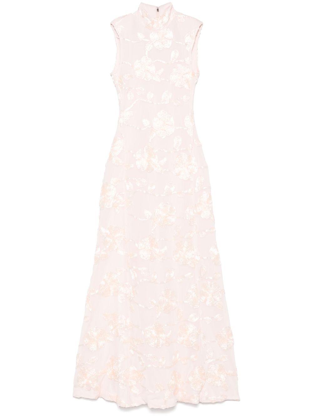 floral-mesh maxi dress Product Image