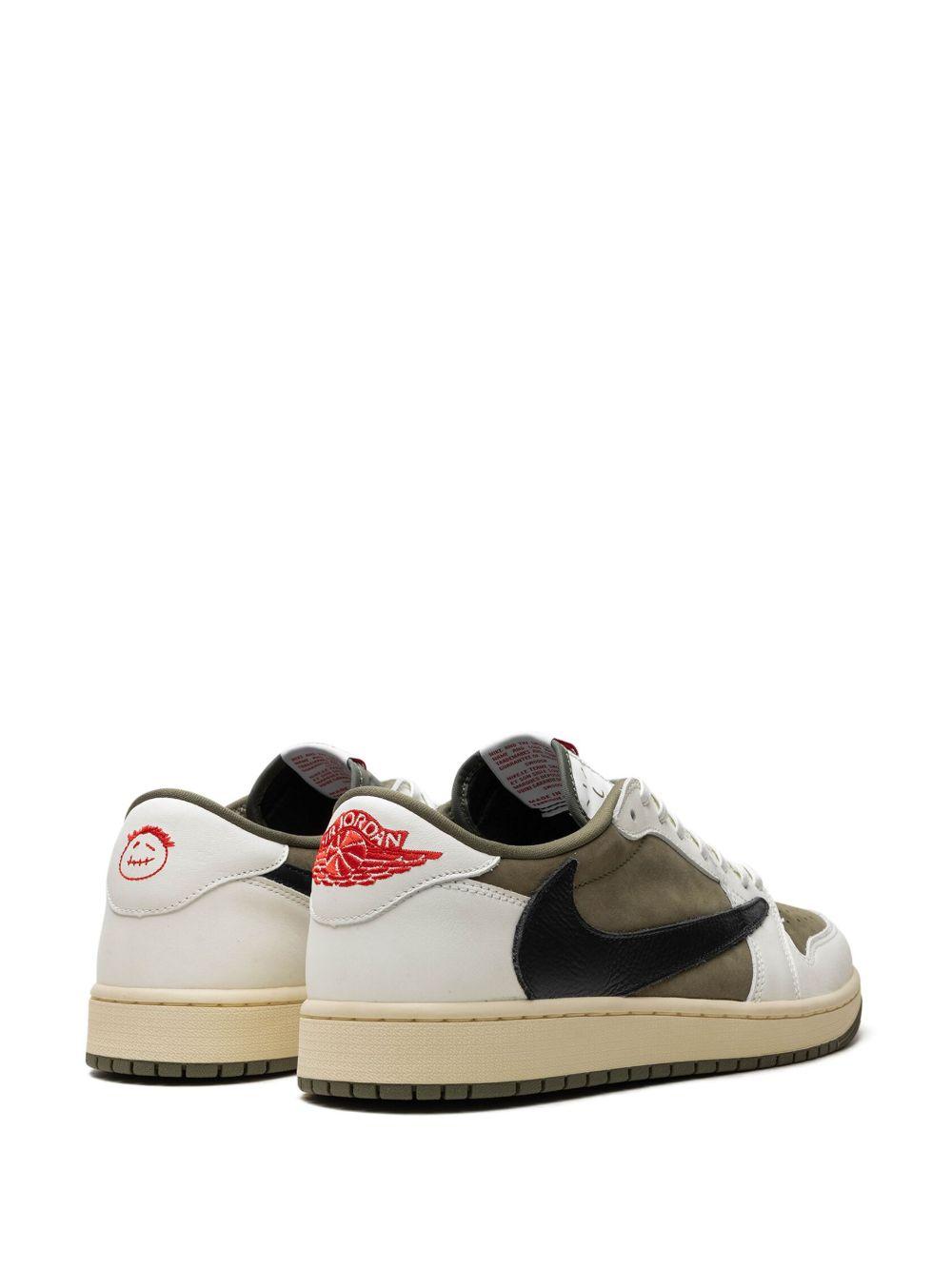x Travis Scott Air Jordan 1 Low OG "Medium Olive" sneakers Product Image