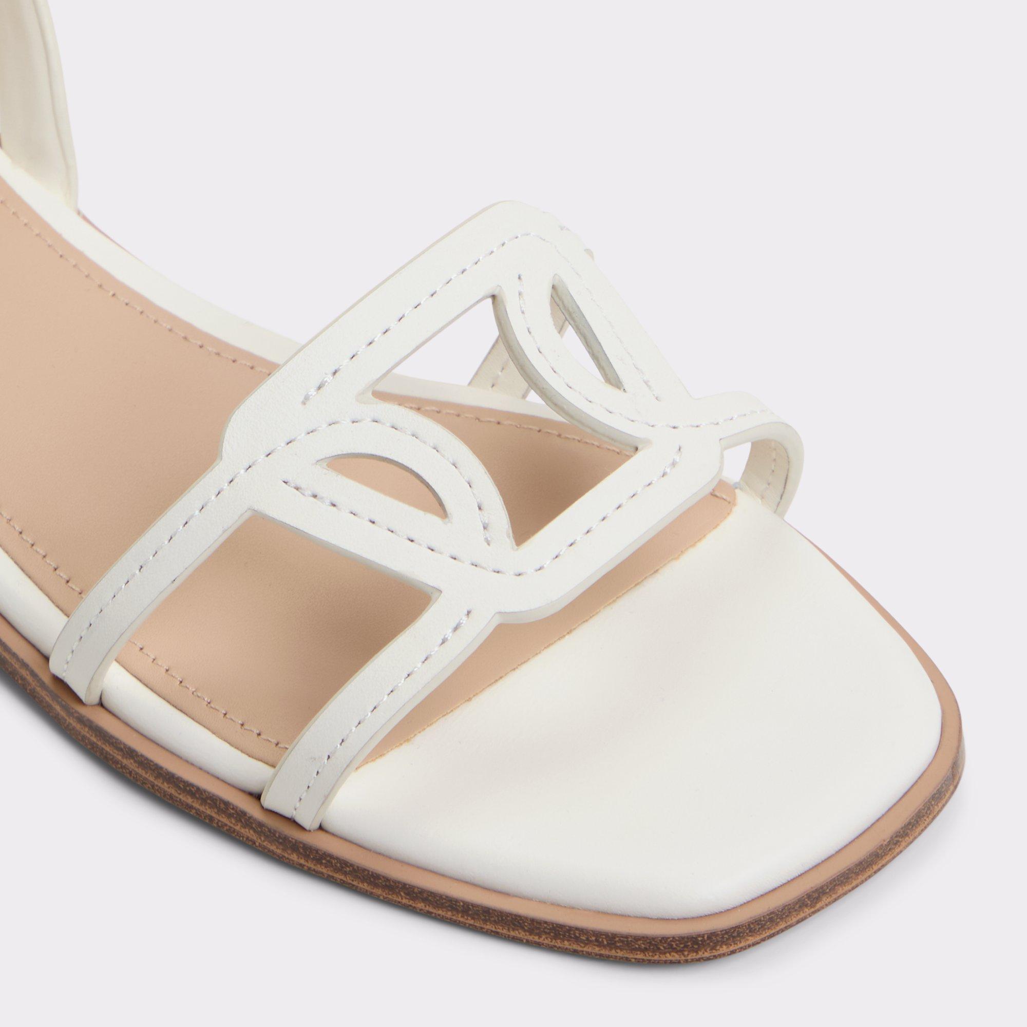 Greengrove White Women's Flat Sandals | ALDO US Product Image
