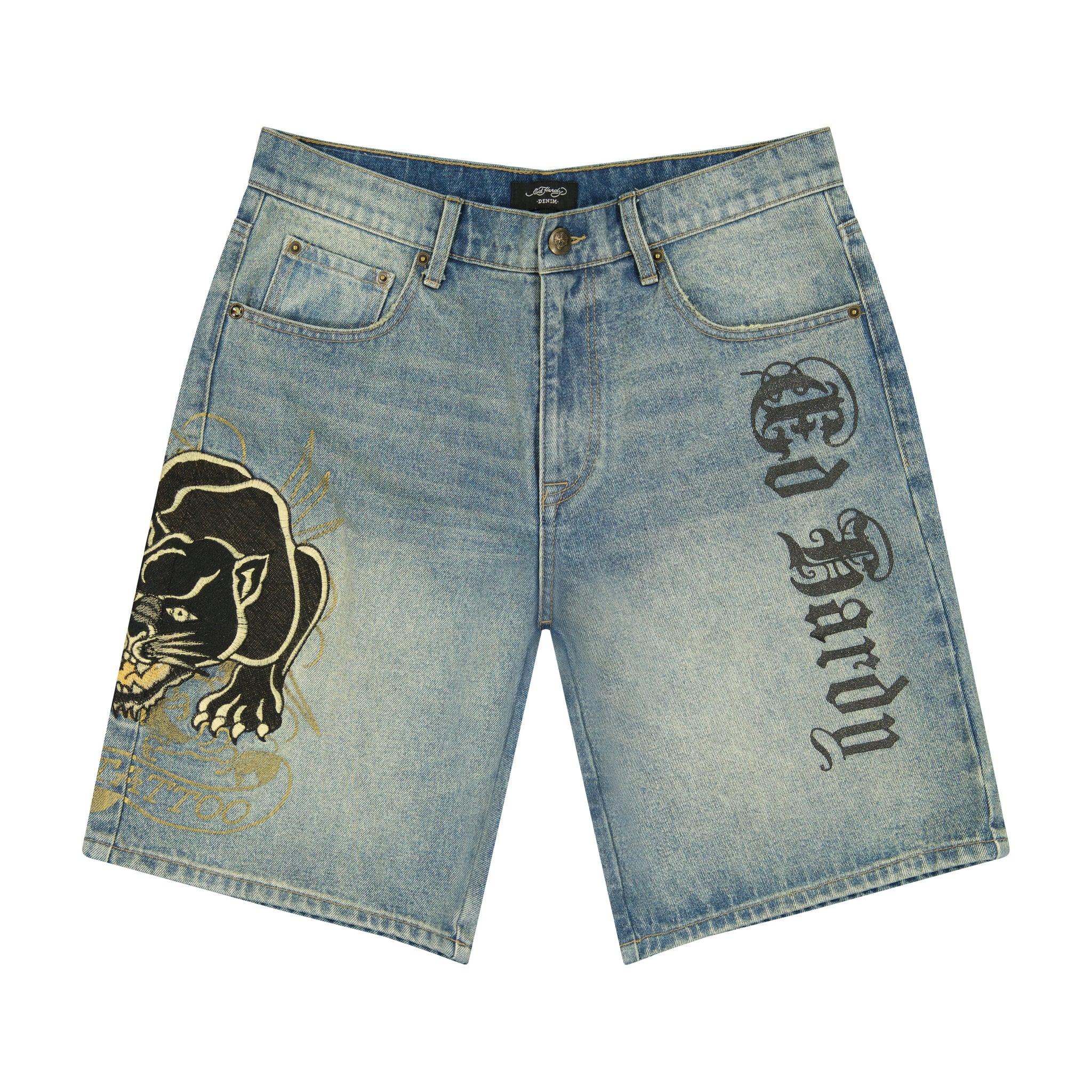 Crouching Panther Skater Shorts Product Image
