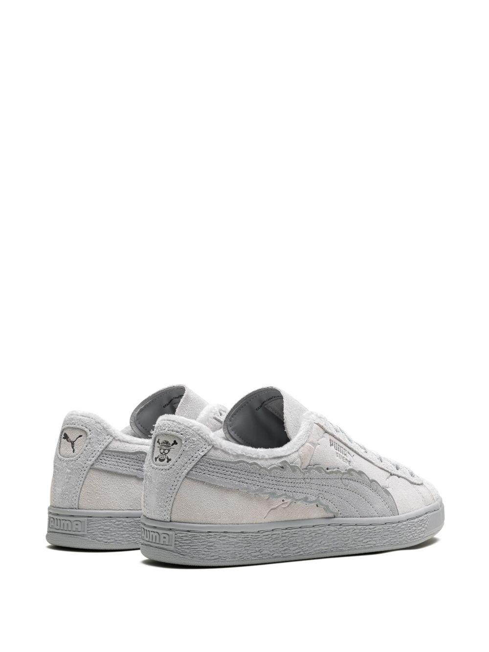 x One Piece Straw Hat Luffy suede sneakers Product Image