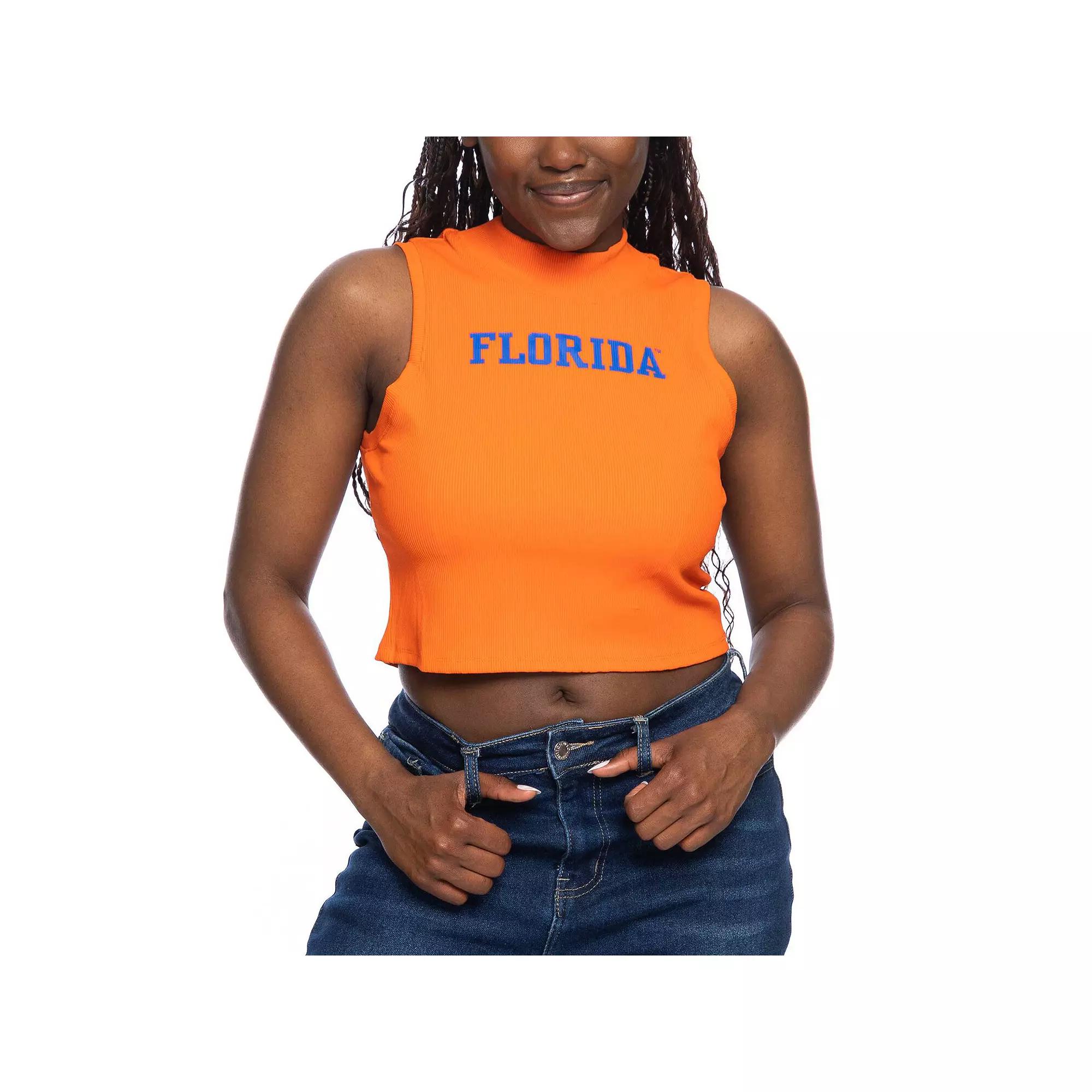 Women's ZooZatz Orange Florida Gators Cropped Tank Top,  Product Image