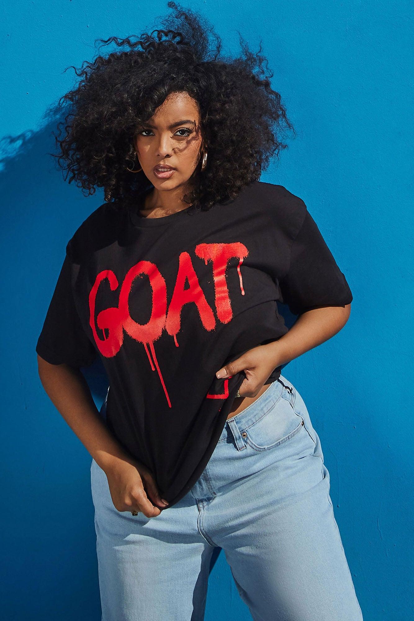 GOAT Graffiti Top - Black/Red Product Image