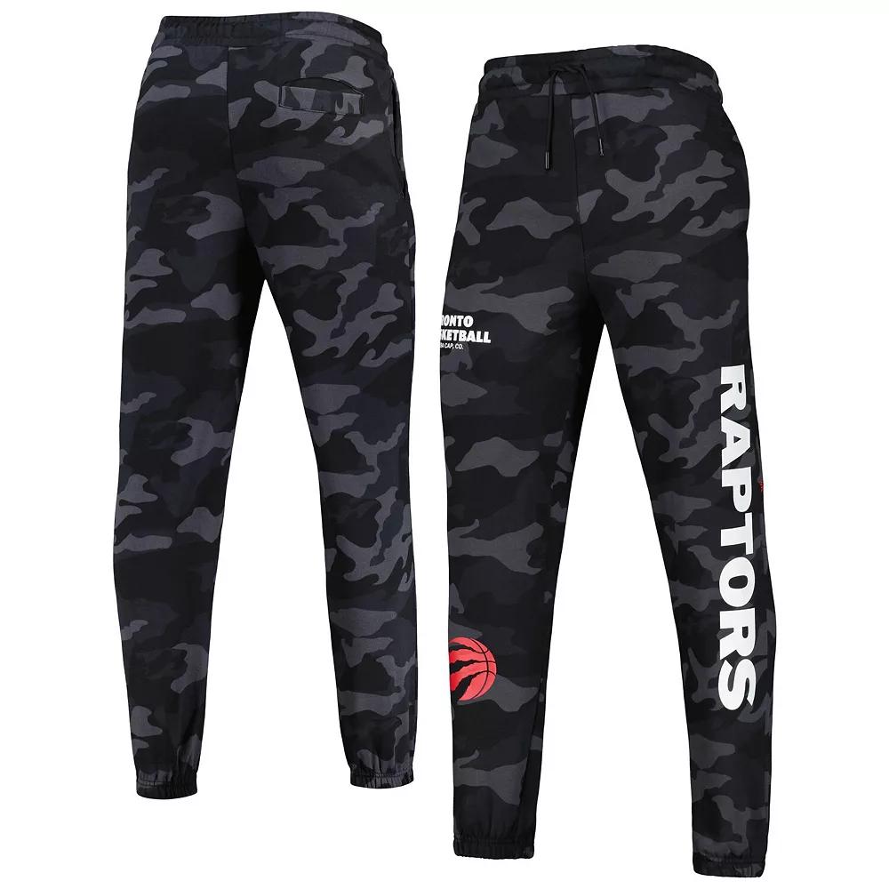 Men's New Era Black/Camo Toronto Raptors Tonal Joggers, Size: Large, Rpt Black Product Image
