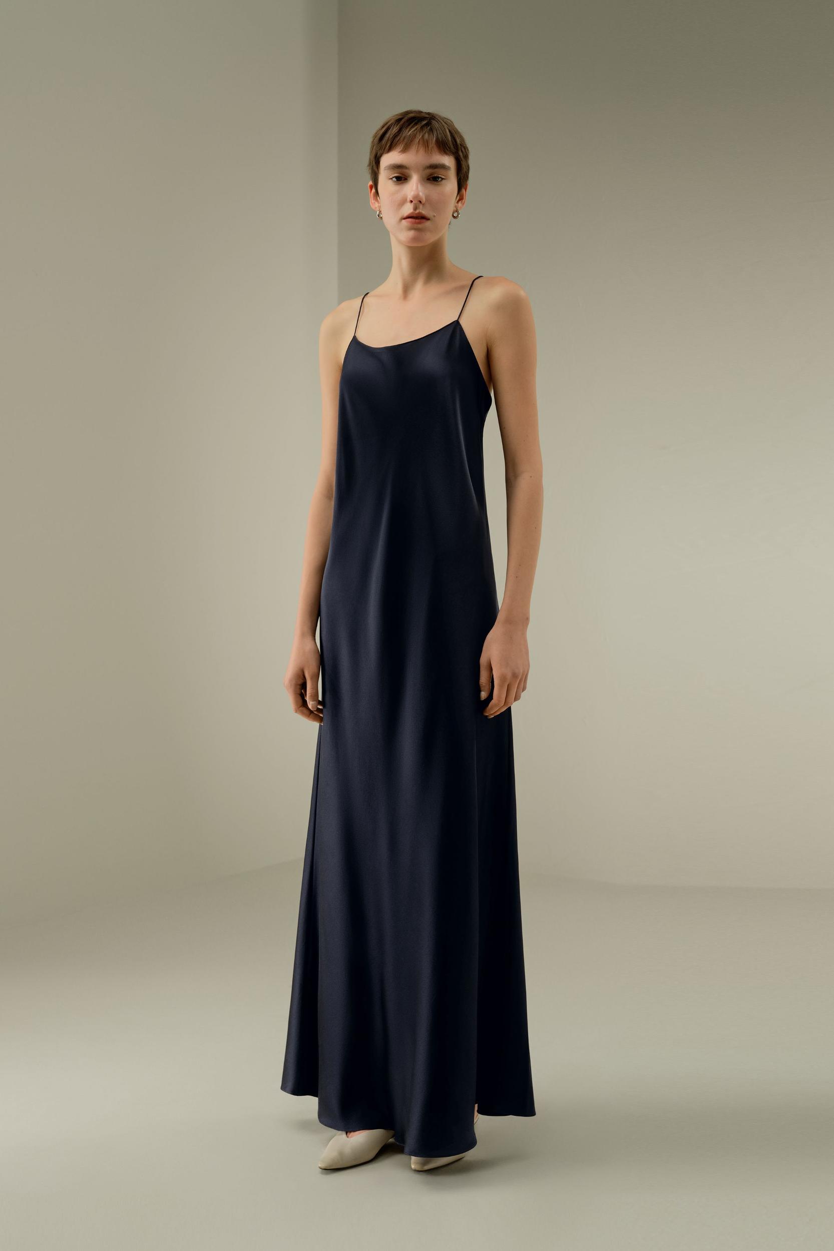 U-Neck Minimalist Slip Dress Product Image