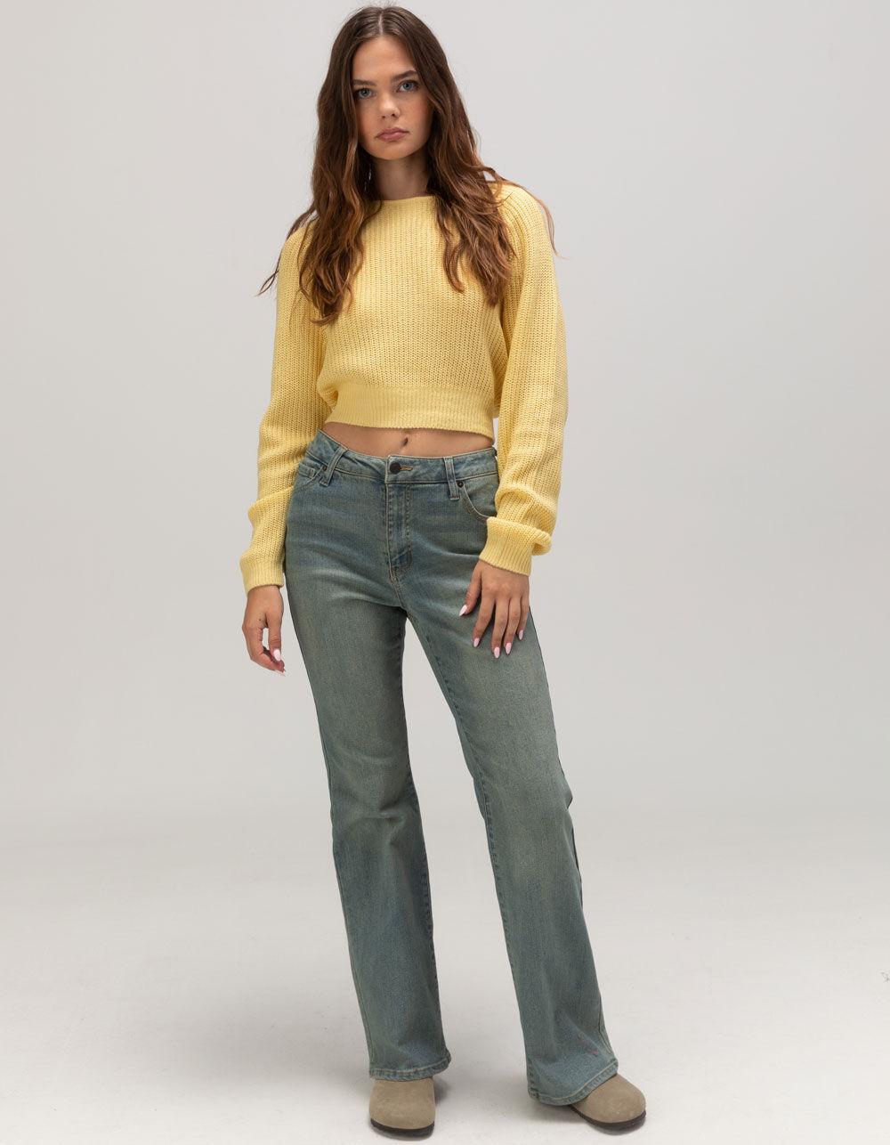 BILLABONG Sun Soaked Womens Crop Sweater - YELLOW Product Image
