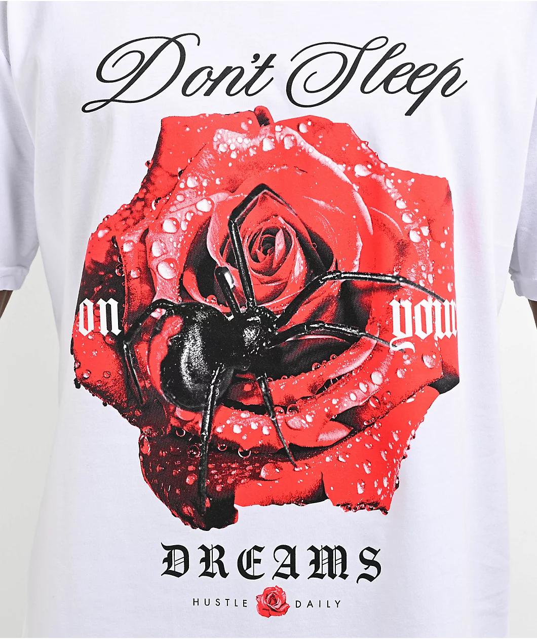 Hasta Muerte Widow Rose White T-Shirt Product Image