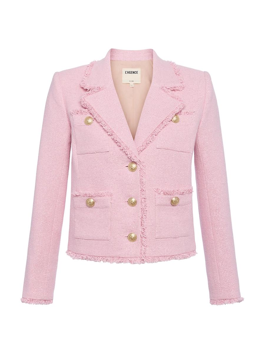 Womens Sylvia Metallic Tweed Jacket Product Image