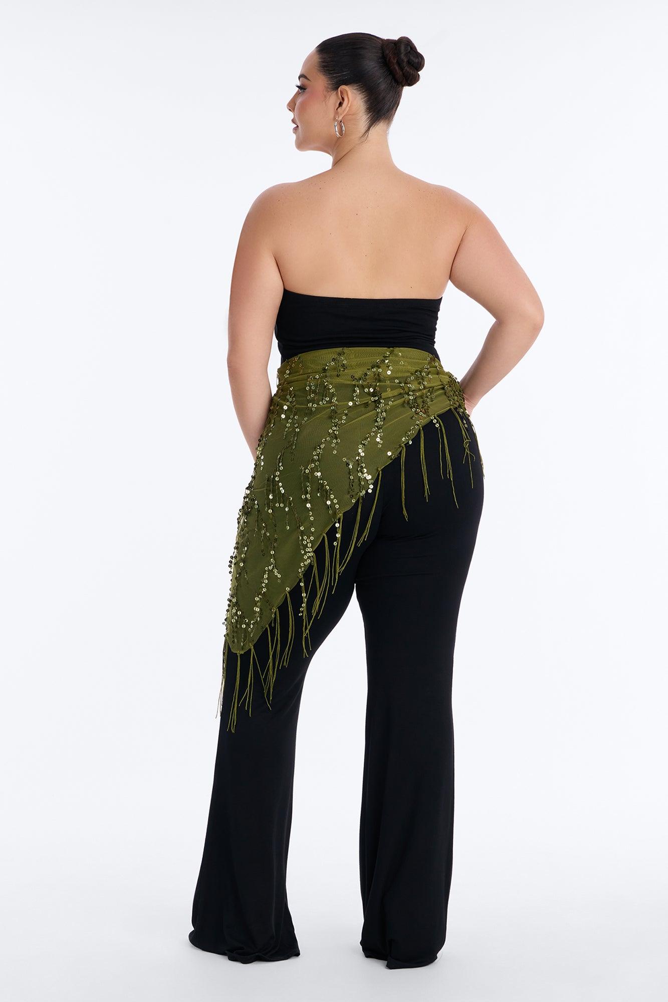 Avery Embellished 3 Piece Pant Set - Black Female Product Image