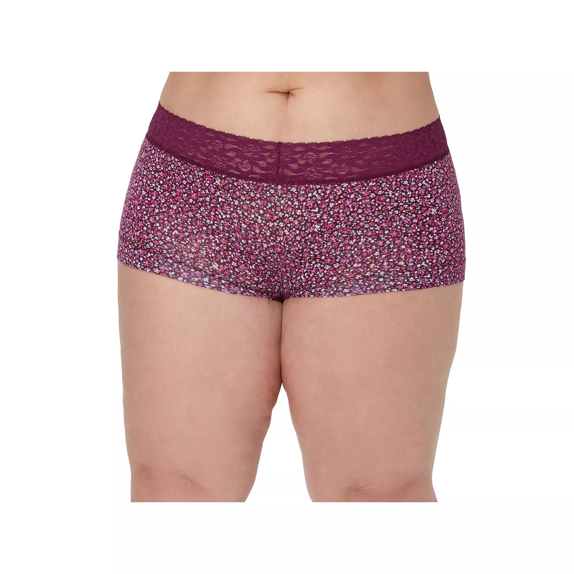 Maidenform® Cheeky Hipster Underwear 40823, Women's, Size: 6, Orchid Ditsy Print Product Image