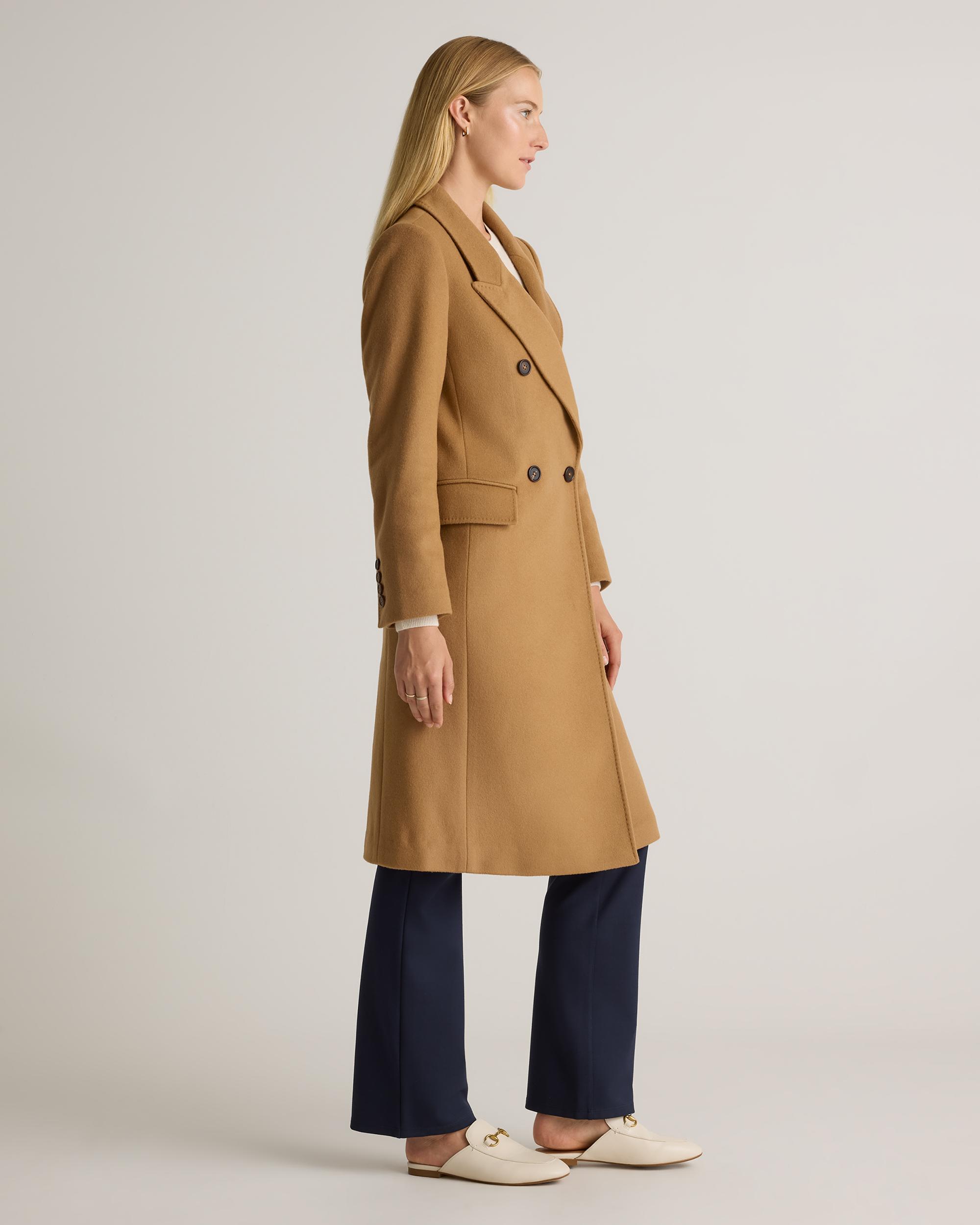 Quince | Women's Italian Wool Double-Breasted Coat Wool/Nylon Product Image